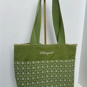 Life is good small green tote